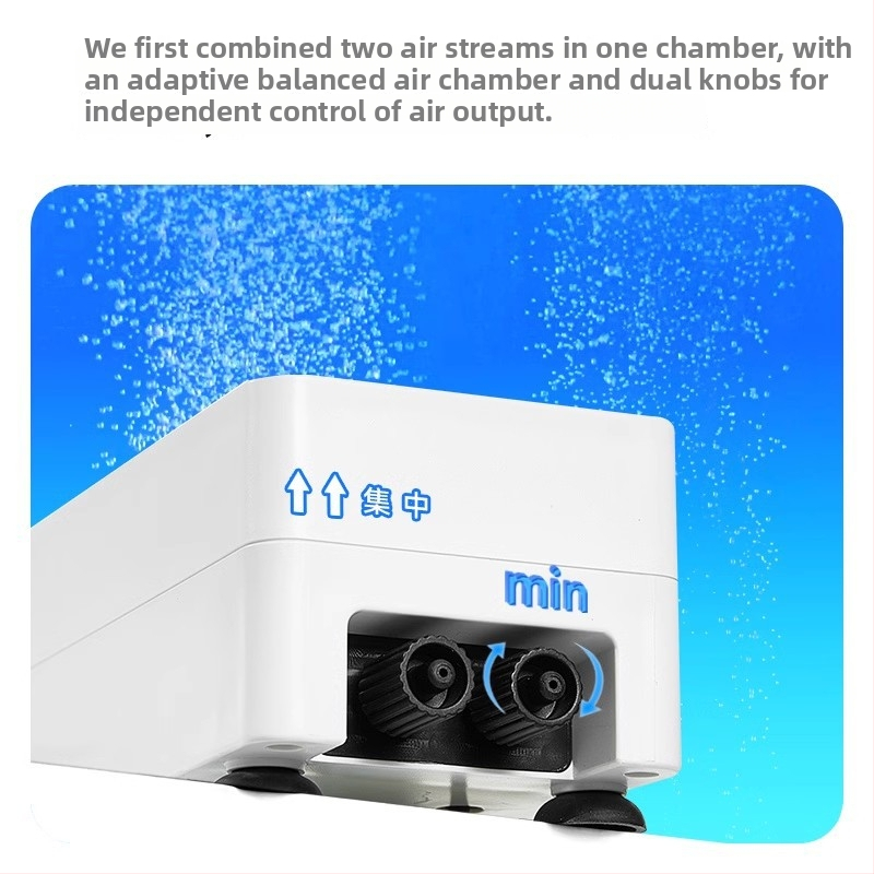 Yee помпа за кислород за аквариум, тиха, за домашна употреба (Марка: Yee; Ниво на шум: тихо; Приложение: дома; Аквариум)