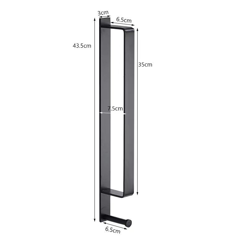 Držač za ručnike u kupaoni od Space aluminija s površinskom obradom Brushed oxidation, jednodjelni, vertikalna ili horizontalna ugradnja, nosivost 12 kg, marka Huamanzhi