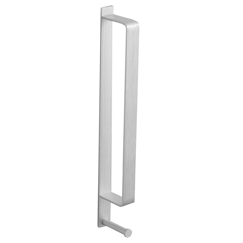 Držač za ručnike u kupaoni od Space aluminija s površinskom obradom Brushed oxidation, jednodjelni, vertikalna ili horizontalna ugradnja, nosivost 12 kg, marka Huamanzhi