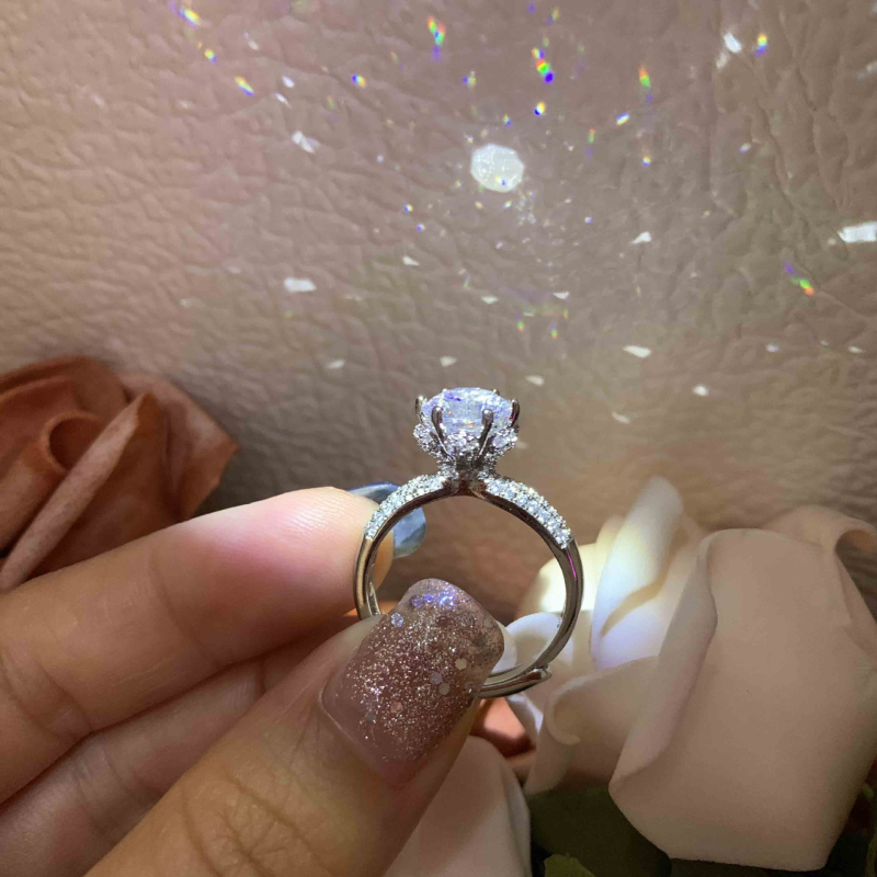 Prsten s geometrijom mačjeg kandže, ekološki bakar, ženski uredski stil