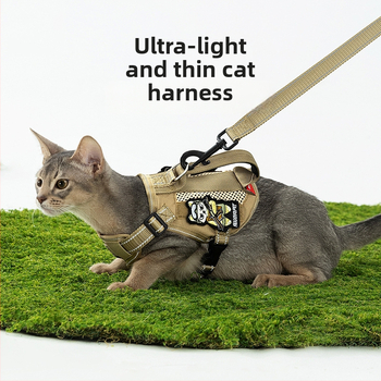 Mačji prsni remen - lagani taktički dizajn, poliester, Hippie dog marka, ne rasteže, kutija 70 kom