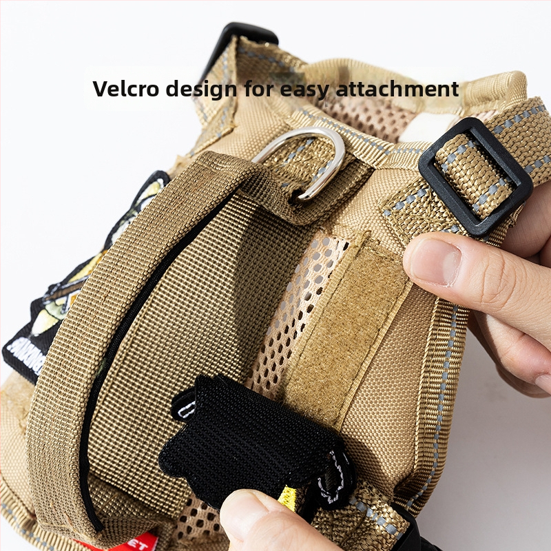 Mačji prsni remen - lagani taktički dizajn, poliester, Hippie dog marka, ne rasteže, kutija 70 kom