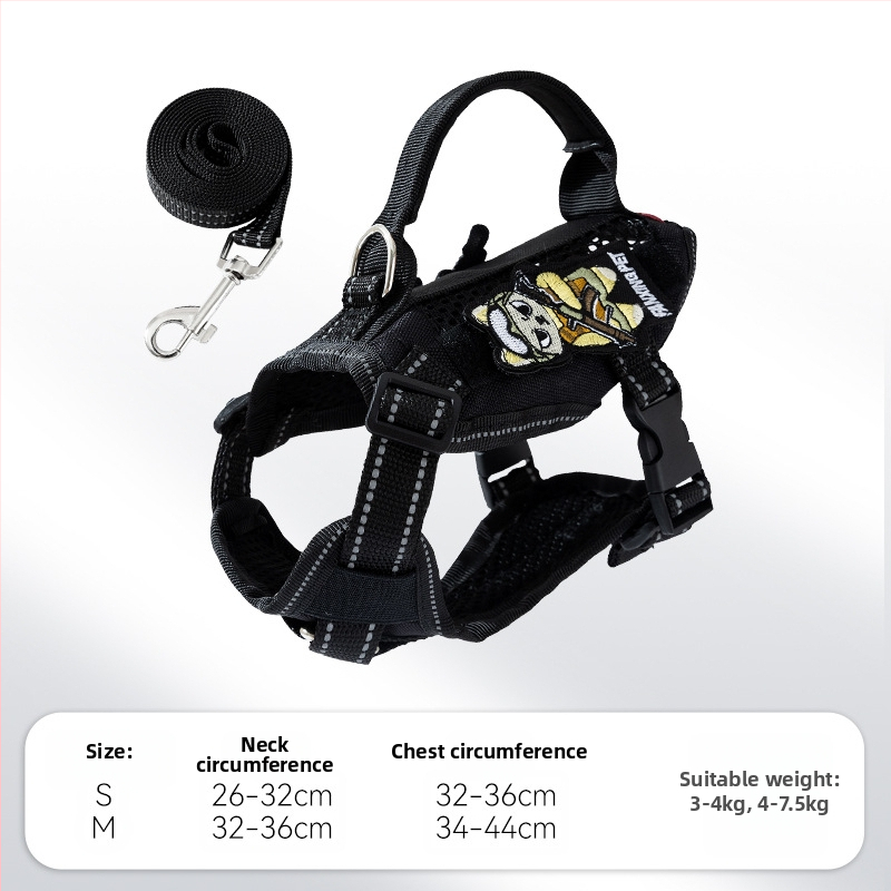 Mačji prsni remen - lagani taktički dizajn, poliester, Hippie dog marka, ne rasteže, kutija 70 kom