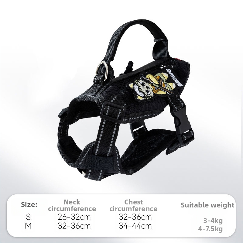 Mačji prsni remen - lagani taktički dizajn, poliester, Hippie dog marka, ne rasteže, kutija 70 kom