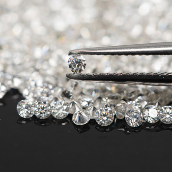 Moissanite okrugli dragulji, D boja, ultra bijeli, testirani, 0,7–3 mm, ugradnja, novi kineski stil