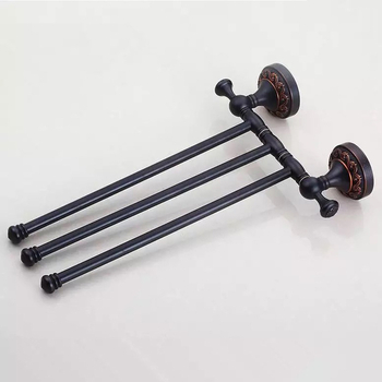 Suport de prosoape din cupru, 4 niveluri, rotativ, stil lux ușor, capacitate de încărcare 15