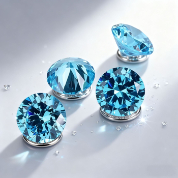 Kerek Moissanite szabad kő, Nyolc Szívek Nyolc Nyilak, testreszabható vágás, Happy craftsman Márka, VVS tisztaság