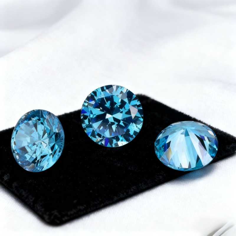 Kerek Moissanite szabad kő, Nyolc Szívek Nyolc Nyilak, testreszabható vágás, Happy craftsman Márka, VVS tisztaság