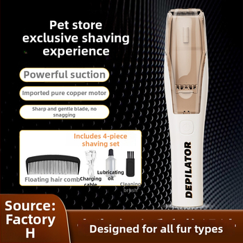 Cat gugu Visokoučinkovito električno kliješta za kućne ljubimce s integriranim usisavanjem za mačke i pse — ABS kućište, višefunkcionalno