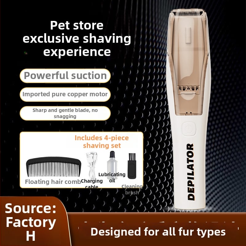 Cat gugu Visokoučinkovito električno kliješta za kućne ljubimce s integriranim usisavanjem za mačke i pse — ABS kućište, višefunkcionalno