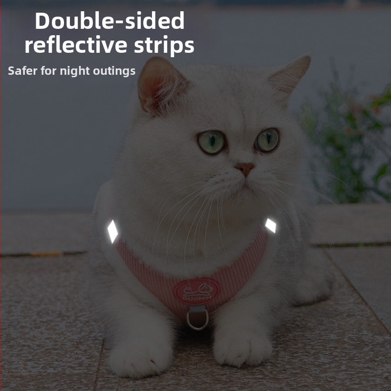 Corduroy prsluk za mačke u stilu veste, DUOMAOMAO, neproširuje se