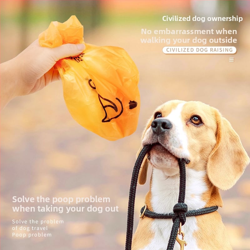 Μιας χρήσης σακούλες κόπρων σκύλου, με επίπεδο στόμιο, παχυμένο PE