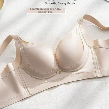 Push-up grudnjak bez žice, s turmalinskim masažnim čašicama, prozračni najlon, odvojive dvostruke naramenice, stražnje četiri redova kopči