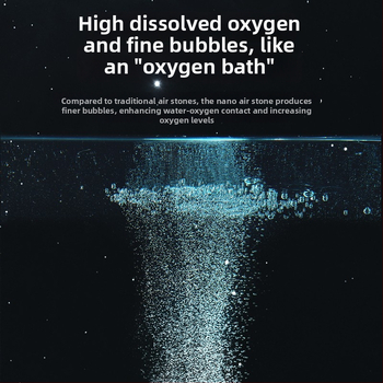 Аквариумно устройство за кислородиране — Нано газова плоча с Bubble Stone, неръждаема стомана, 140 г, Yee
