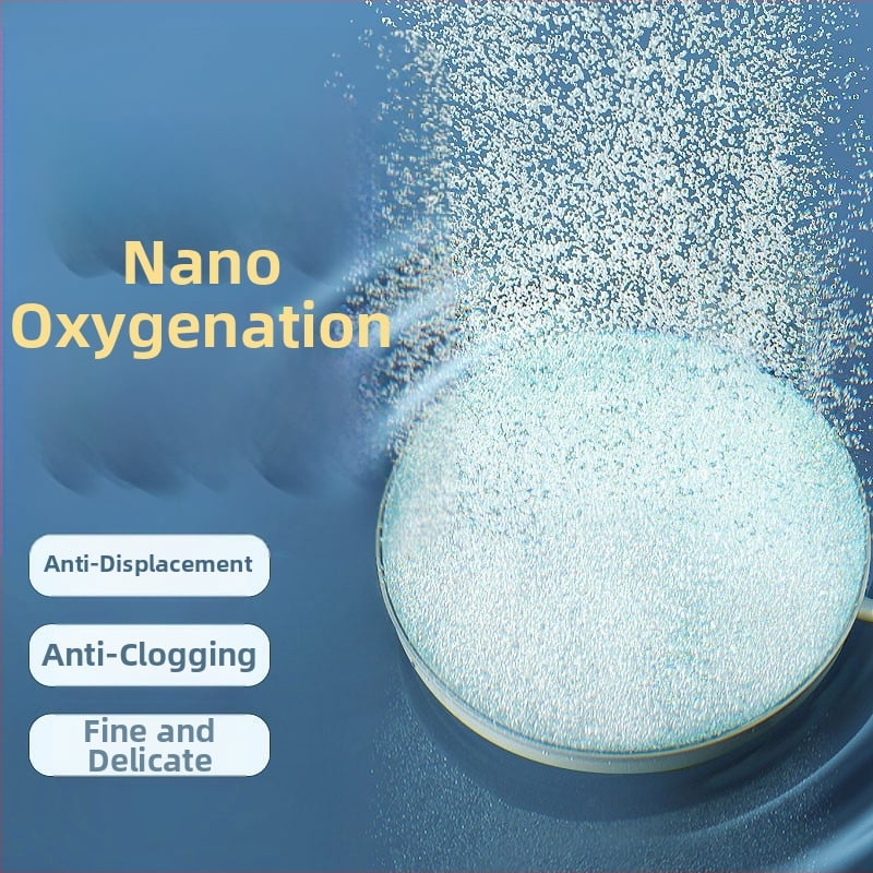 Аквариумно устройство за кислородиране — Нано газова плоча с Bubble Stone, неръждаема стомана, 140 г, Yee