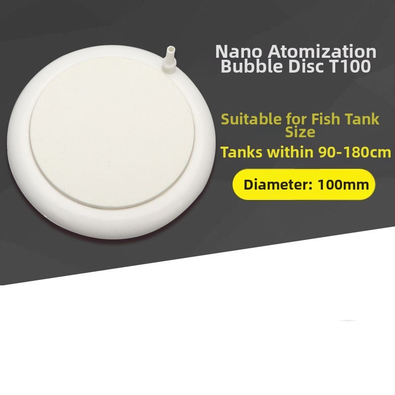 Аквариумно устройство за кислородиране — Нано газова плоча с Bubble Stone, неръждаема стомана, 140 г, Yee