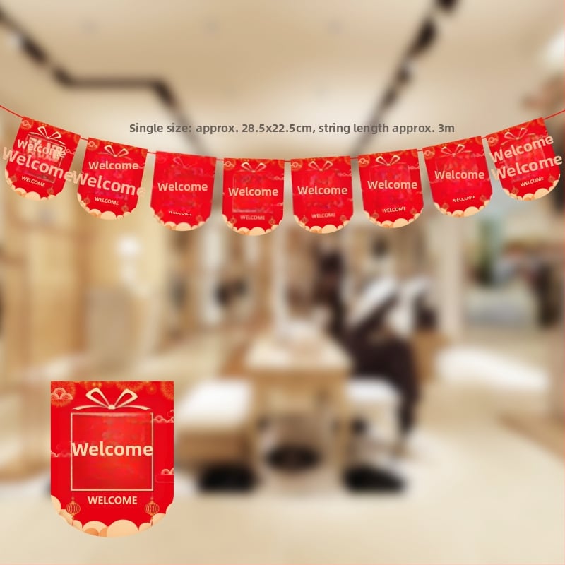 Zastavice za dekoriranje proslave otvorenja trgovine – Shu Tingxiang; Materijal: papir; Stil: svečano, živahno; Kategorija: Dekoracije proslave otvorenja; Proizvodna kategorija: rekviziti za uređenje prostora