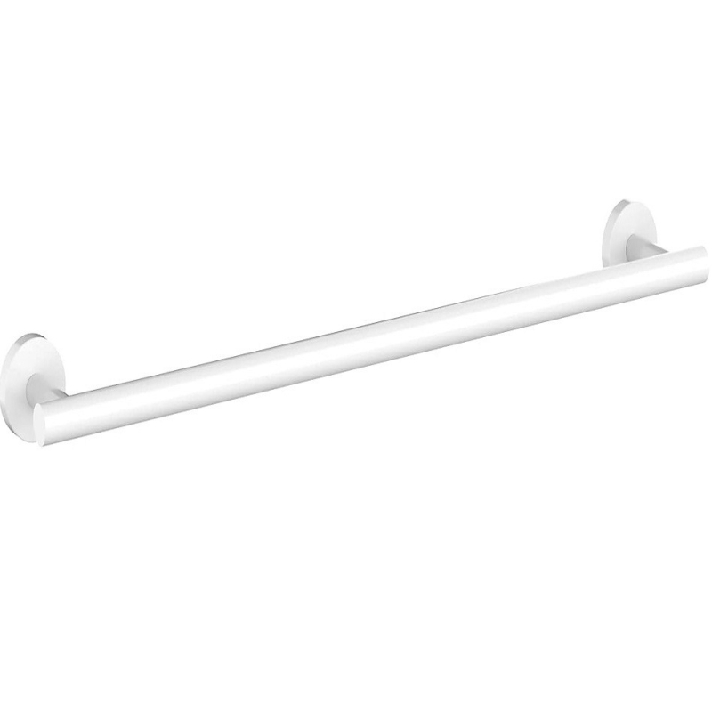 304 rozsdamentes acél törölközőtartó, csiszolt felülettel, falra szerelhető, egycsöves, teherbírás 50GJ