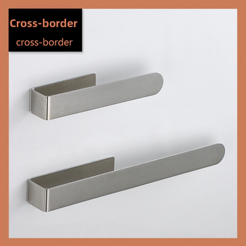 Držač ručnika od nehrđajućeg čelika, zidni, s jednom šipkom, brušeni završni sloj, nosivost 5 kg, čvrsta konstrukcija