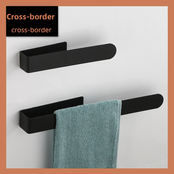 Držač ručnika od nehrđajućeg čelika, zidni, s jednom šipkom, brušeni završni sloj, nosivost 5 kg, čvrsta konstrukcija