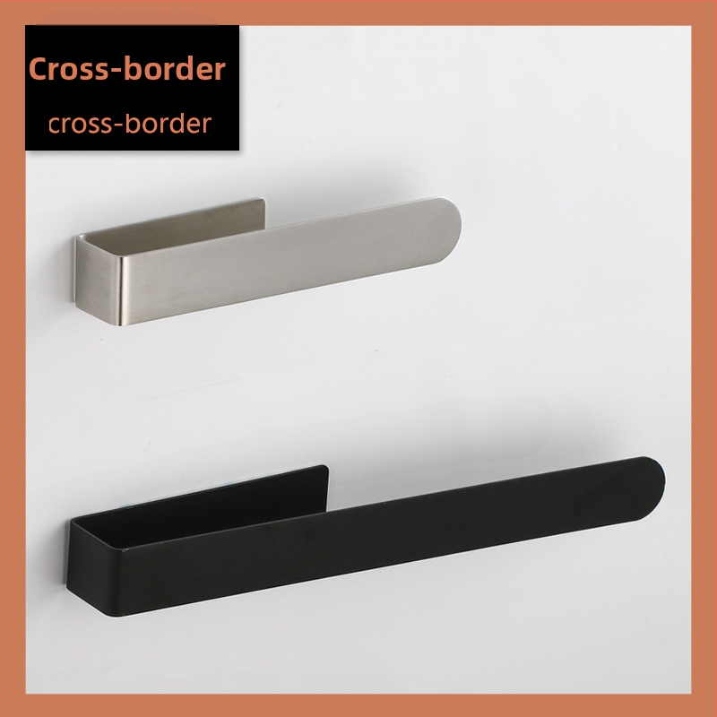 Držač ručnika od nehrđajućeg čelika, zidni, s jednom šipkom, brušeni završni sloj, nosivost 5 kg, čvrsta konstrukcija