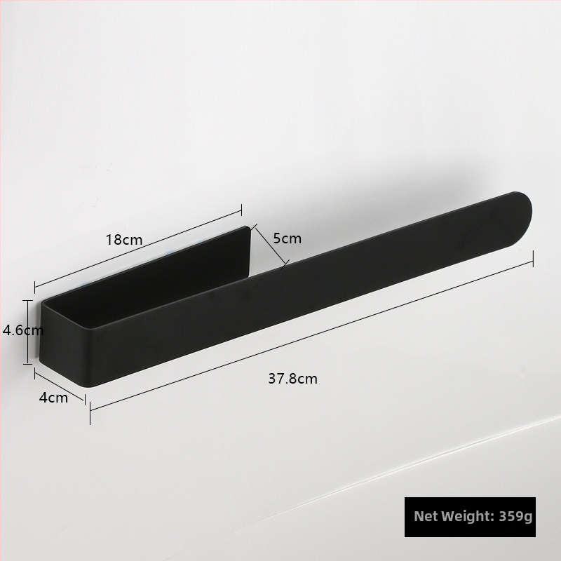 Držač ručnika od nehrđajućeg čelika, zidni, s jednom šipkom, brušeni završni sloj, nosivost 5 kg, čvrsta konstrukcija