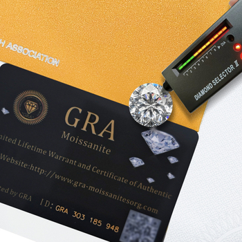 Moissanite Plum Blossom Cut piatră liberă, formă rotundă, lustruită, personalizabilă