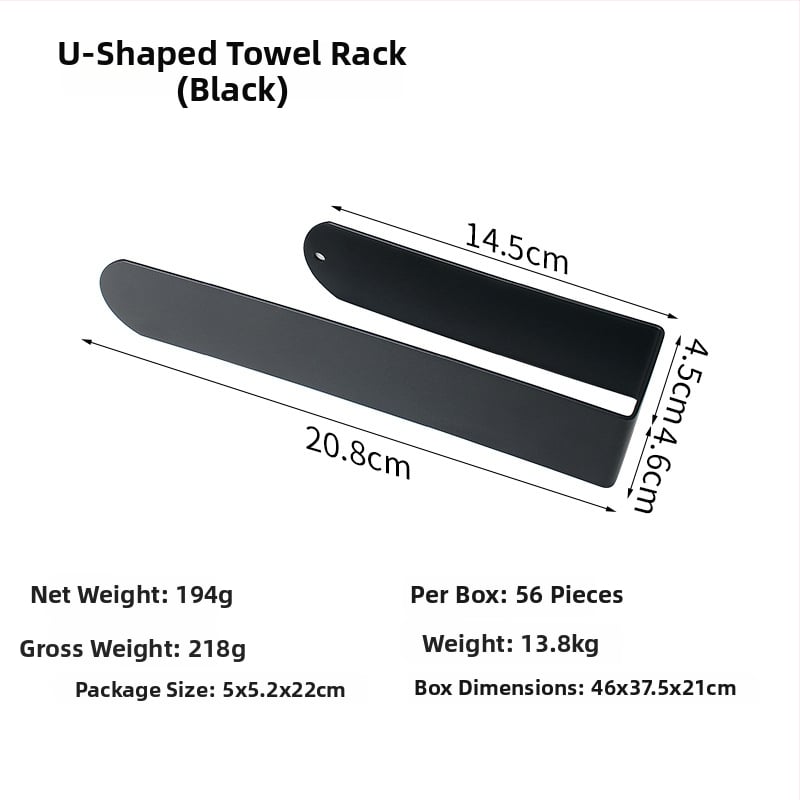 Držač papirnatih ručnika od nehrđajućeg čelika 304, mat završna obrada, montaža ljepilom bez bušenja, 1 razina, nosivost 5 kg