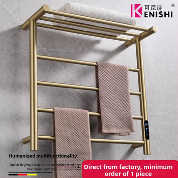 Električni grijaći stalak za ručnike od nehrđajućeg čelika sa brušenim završnim slojem, dvostruka konstrukcija, nosivost 5 kg, sušenje i sterilizacija