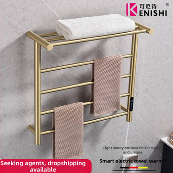 Električni grijaći stalak za ručnike od nehrđajućeg čelika sa brušenim završnim slojem, dvostruka konstrukcija, nosivost 5 kg, sušenje i sterilizacija