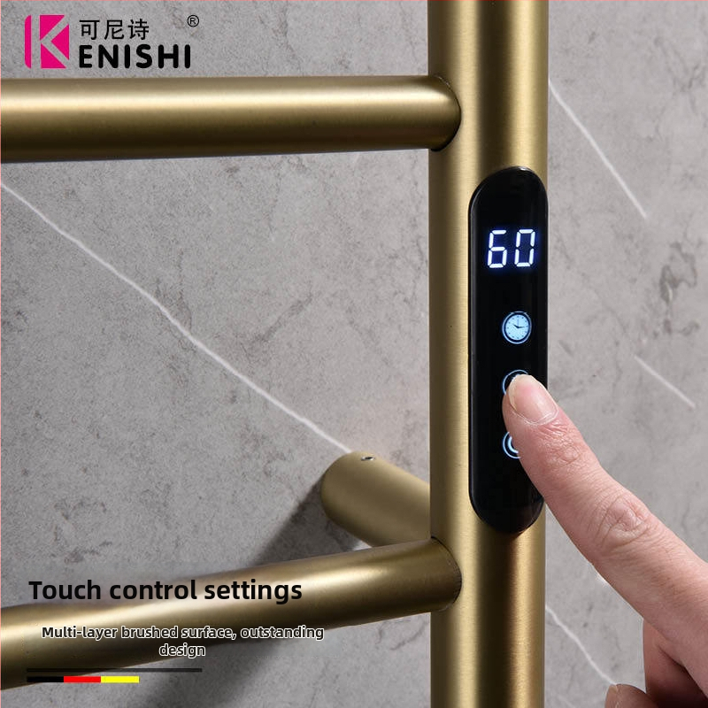 Električni grijaći stalak za ručnike od nehrđajućeg čelika sa brušenim završnim slojem, dvostruka konstrukcija, nosivost 5 kg, sušenje i sterilizacija