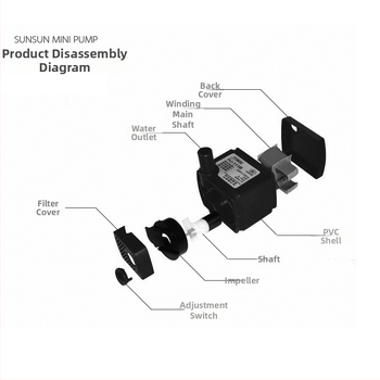 Mini potopna pumpa za akvarij — USB, cirkulirajuća, tiha i štedljiva; nije uvezeno, težina 0.2