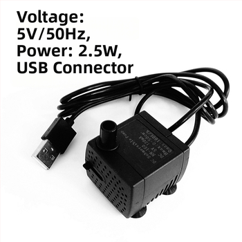 Mini potopna pumpa za akvarij — USB, cirkulirajuća, tiha i štedljiva; nije uvezeno, težina 0.2