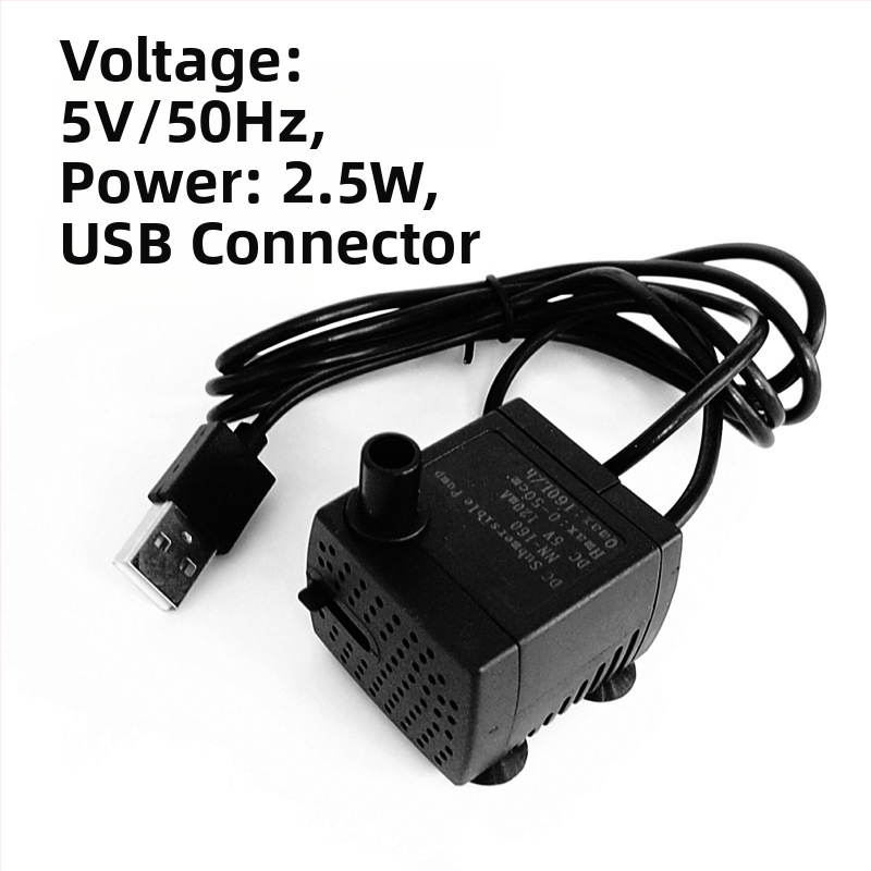 Mini potopna pumpa za akvarij — USB, cirkulirajuća, tiha i štedljiva; nije uvezeno, težina 0.2