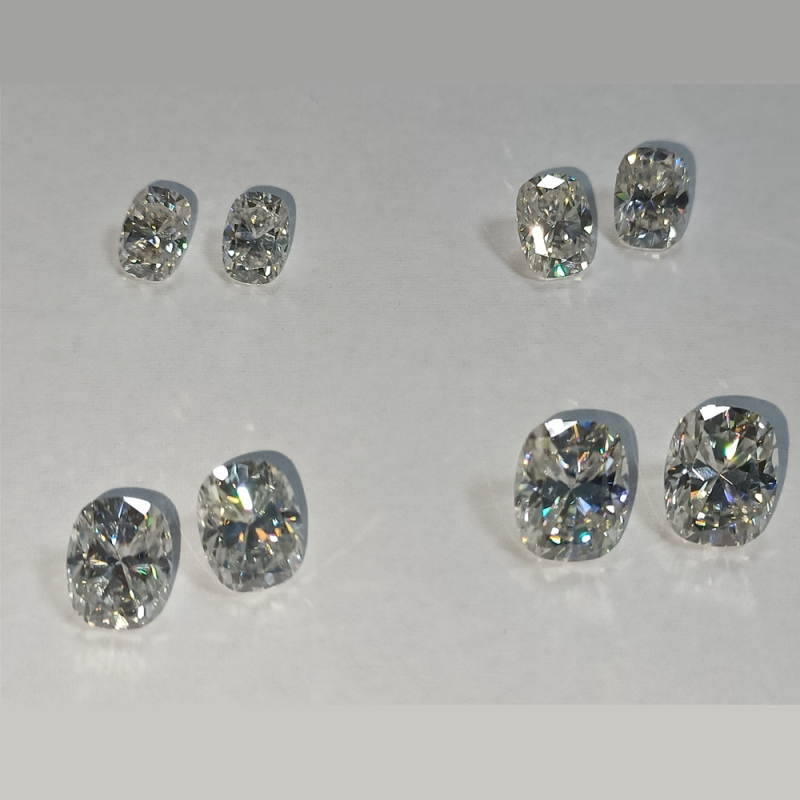 Moissanite pietre libere pentru bijuterii – tăiere fină, claritate VVS, formă pătrată