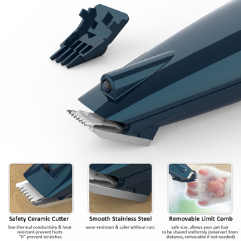 Električni trim za kućne ljubimce za pse, PP + nehrđajući čelik, kutija 50 komada