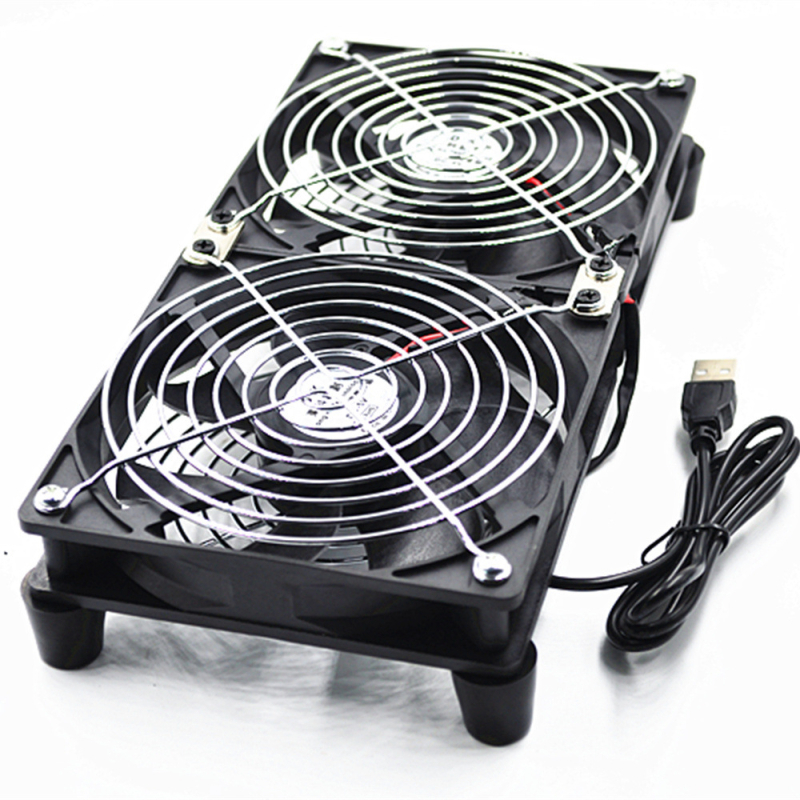 Chladi ventilator za usmjerivače i set-top kutije, model 12025, 5V, 2300 rpm, uljni ležaj