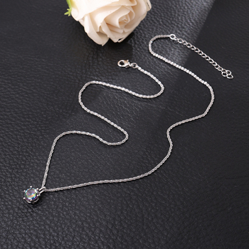 Geometriai alakú moissanit nyaklánc réz alapú, 18k aranyozott medál, golyós lánc, elektroplatírozás