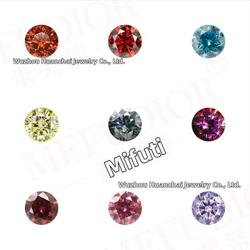 Moissanit slobodan kamen – okrugli oblik, VVS čistoća, poliran, dizajn Osam srca Osam strijela, umjetni kamen