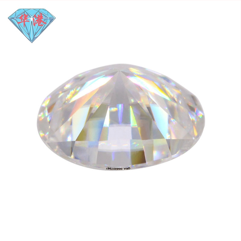 Ovalni Moissanit prsten postavka, čistoća VVS, brušenje i poliranje, umjetni kamen