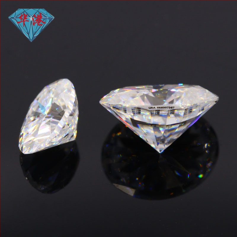 Ovalni Moissanit prsten postavka, čistoća VVS, brušenje i poliranje, umjetni kamen