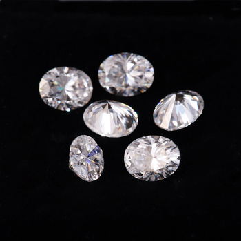 Ovalni moissanit slobodan kamen, Osam srca Osam strijela, Čistoća VVS, Kvaliteta rezanja, Materijal: silikon-karbid