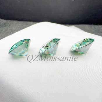 Moissanit okrugli slobodni kamen Hearts and Arrows rez, VVS čistoća, moderni minimalistički stil