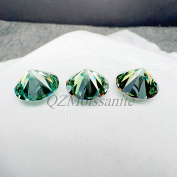 Moissanit okrugli slobodni kamen Hearts and Arrows rez, VVS čistoća, moderni minimalistički stil