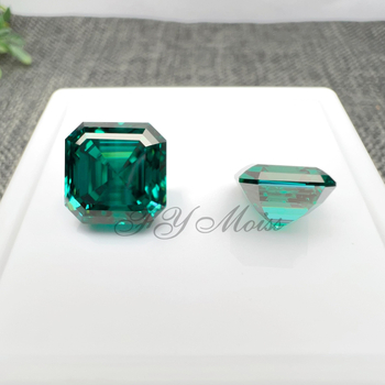 Moissanit sirovi kamen, kvadratni oblik, VVS čistoća, polirana izrada, prilagodljivo