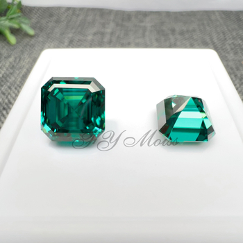 Moissanit sirovi kamen, kvadratni oblik, VVS čistoća, polirana izrada, prilagodljivo