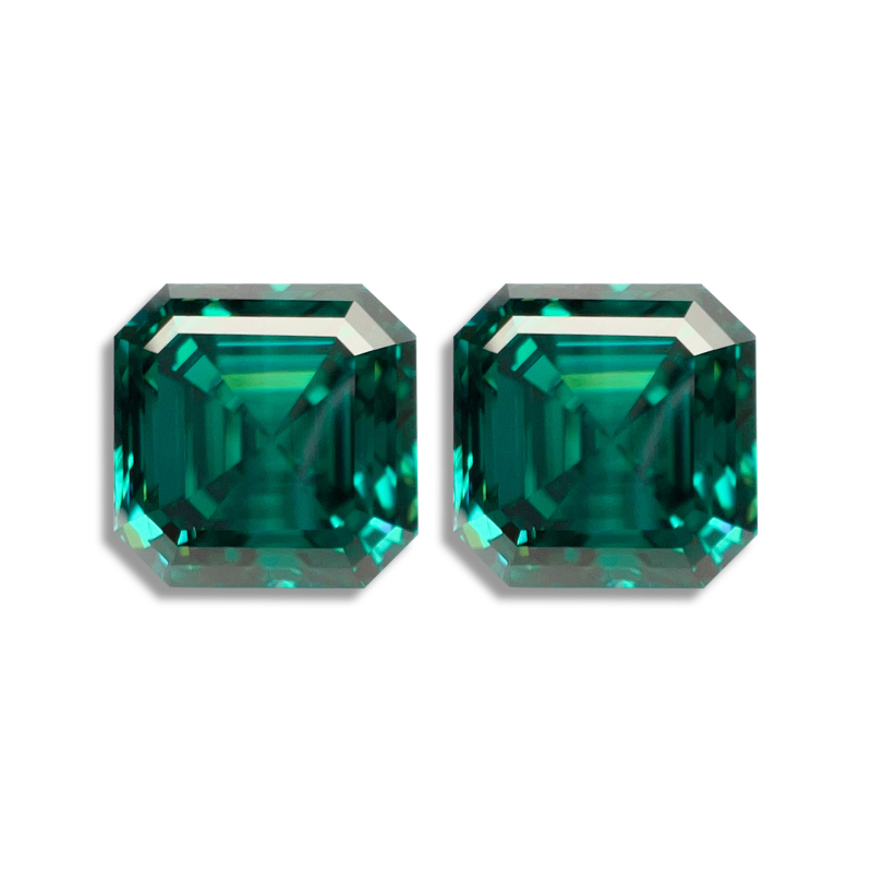 Moissanit sirovi kamen, kvadratni oblik, VVS čistoća, polirana izrada, prilagodljivo