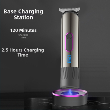 Elektromos hajvágó gép otthoni használatra, vízálló, újratölthető, 800–1000mAh akkumulátor, 3–6 órás üzemidő, rozsdamentes acél pengék