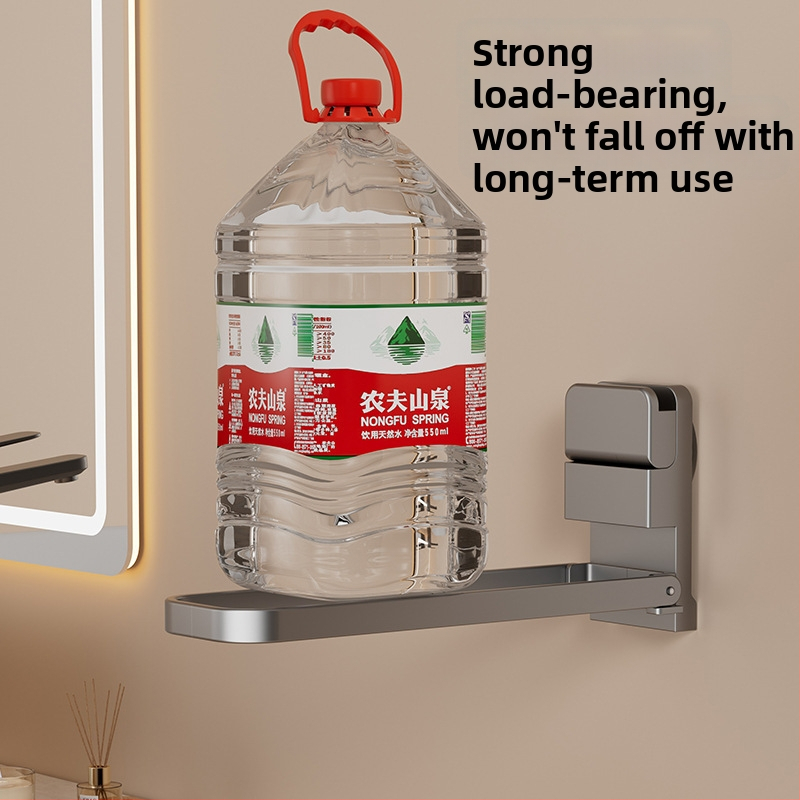 Držač za ručnike sa vakuumom za kupaonicu, na zid, sklapan, jednostavan i modernan stil, 1 razina, nosivost 5 kg