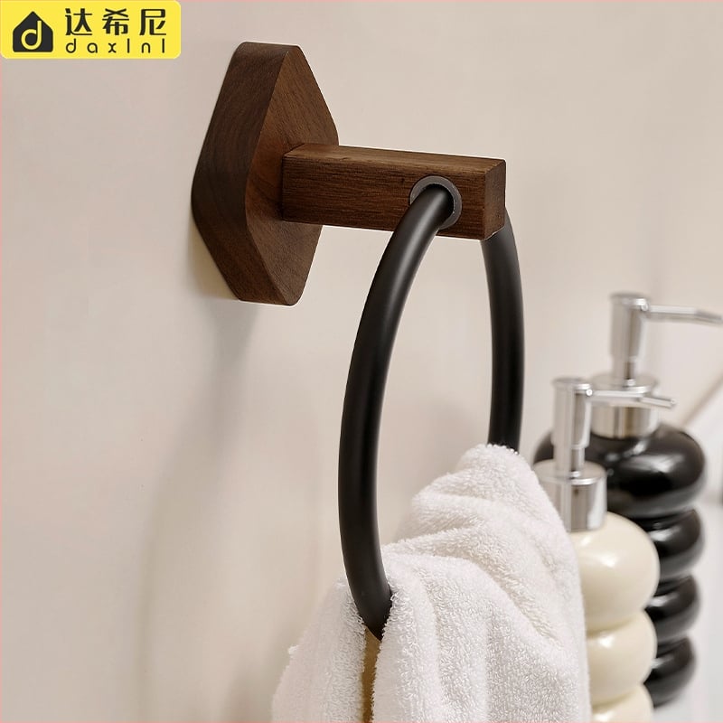 Držač ručnika u kupaonici u novokineskom stilu, bez bušenja rupa, završna obrada: pečena boja, materijal: drugi, nosivost: 10